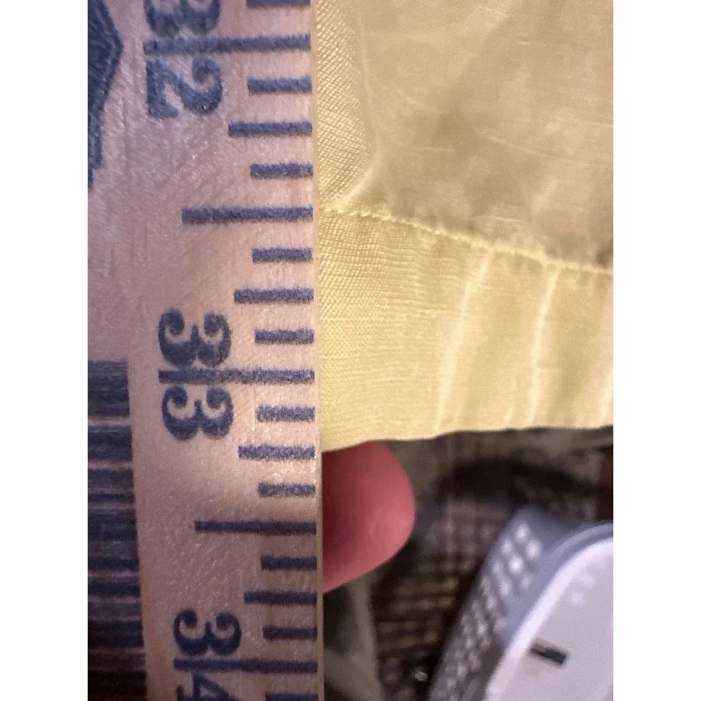 Polo Ralph Lauren Caldwell Shirt Mens 3LT Tall Yellow Silk Cotton Short Sleeve